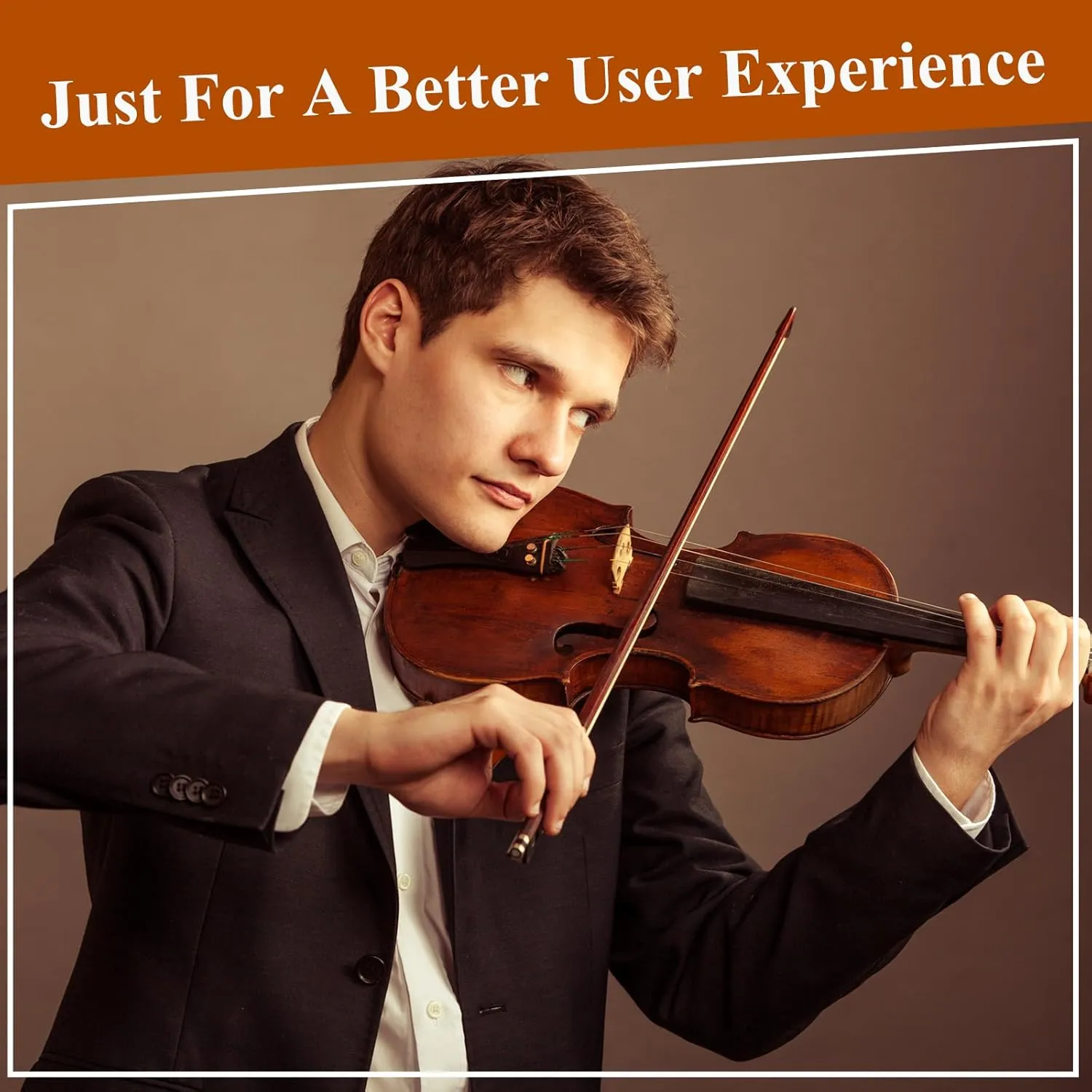 PHOENIX Violin 4/4 Full Size Kit, Violin Fiddle Set for Beginner Adults Student with Rosewood Bow, Extra Strings & Bridge, 2 Rosins, Tuner, Case, Mute, Fingerboard Stickers, Shoulder Rest (Full)