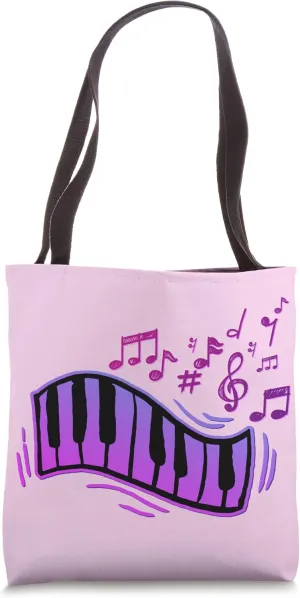 Pianist Musician Piano Musical Instrument Notes Musicians Tote Bag