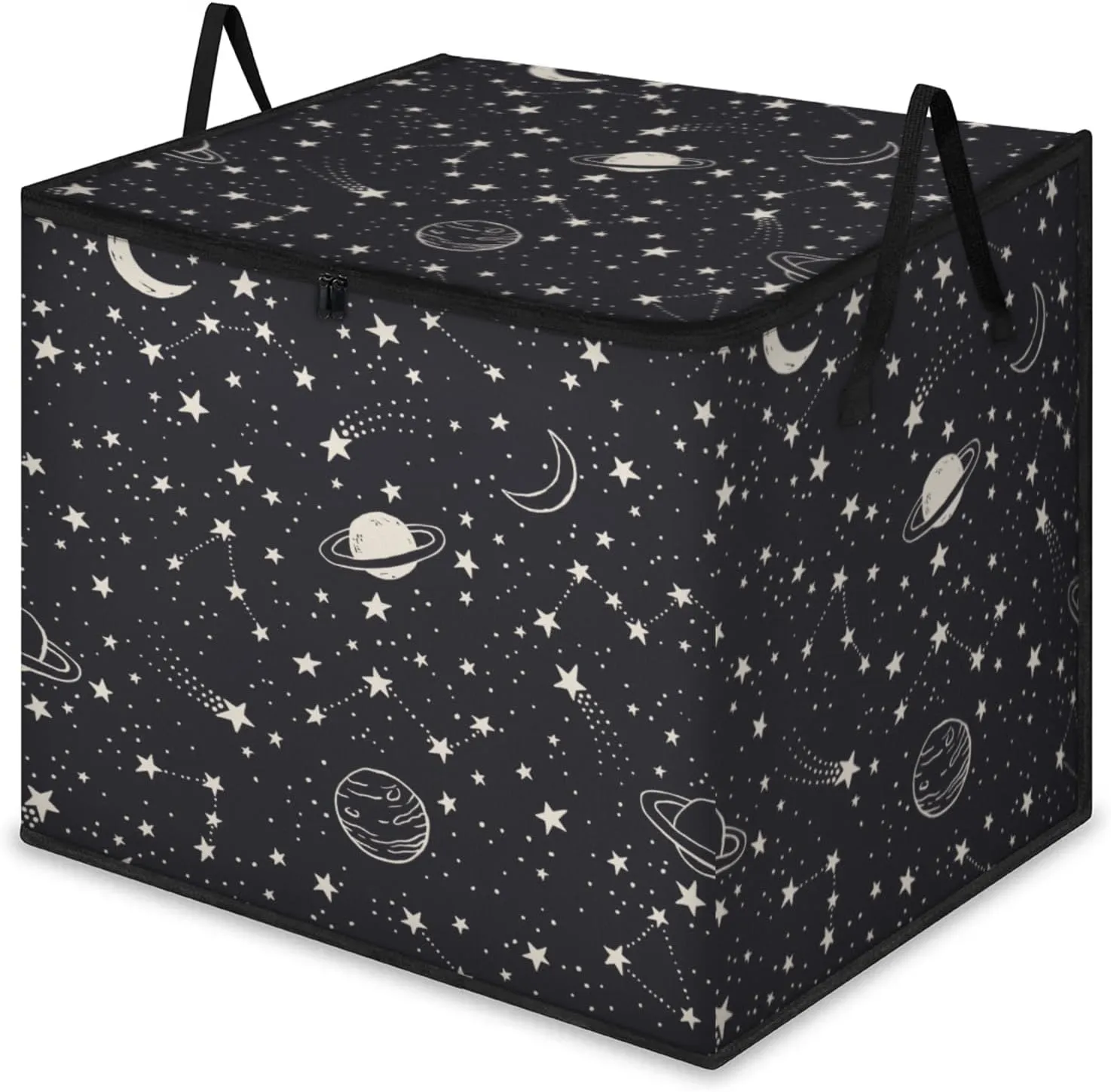 Planets Comets Stars Extra Large Storage Bags 214L Foldable Clothes Storage Containers Closet Organizers Storage Bins with Handles for Clothing Blanket Bedding Comforter