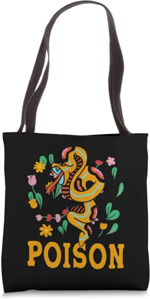 Poison Cobra Snake Poisonous Serpents Lover Snake Handler Tote Bag