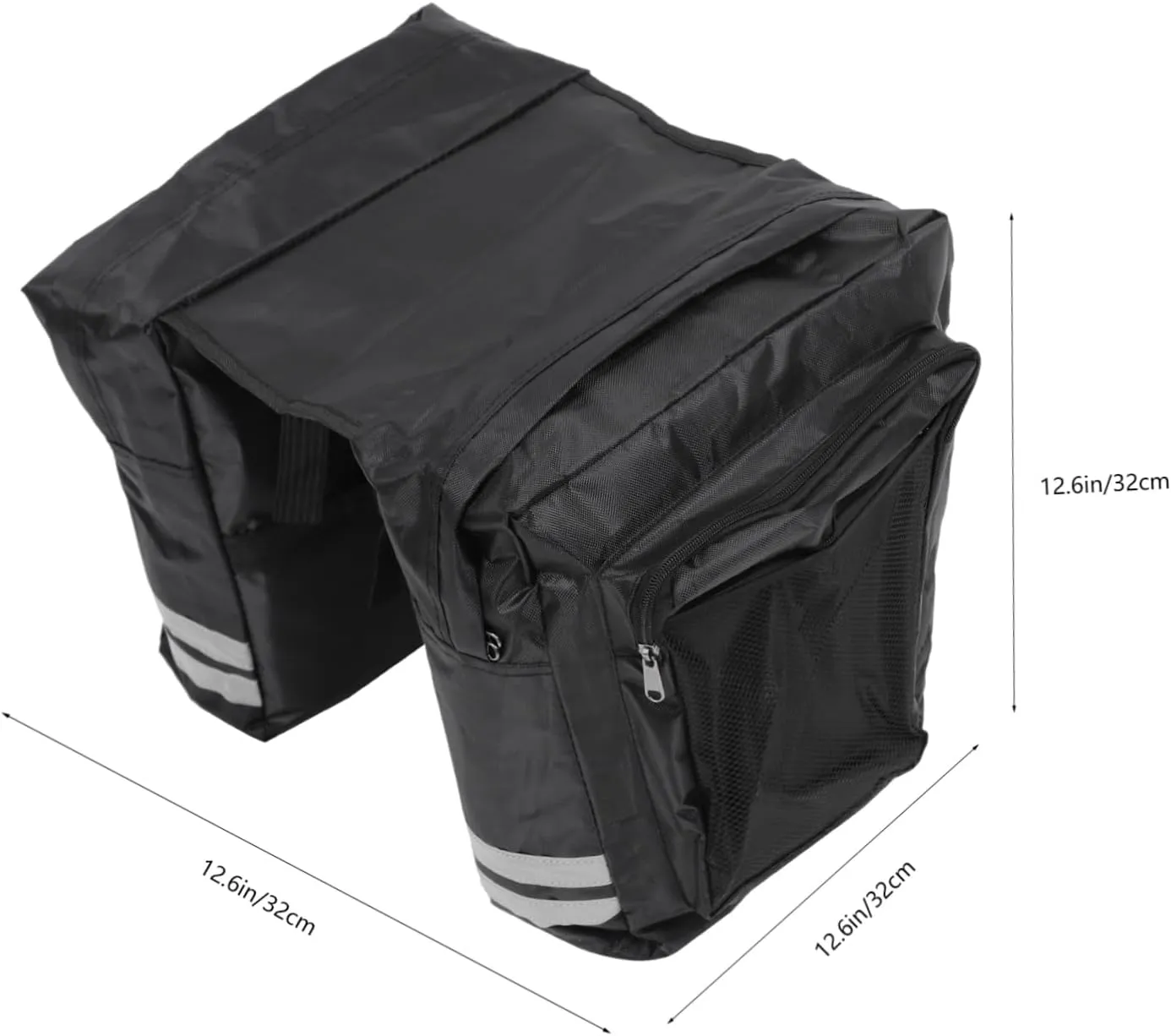 POPETPOP Bike Cargo Rack Rear Bag Seat Double Bag Bike Grocery Rack Pouch Tool Storage