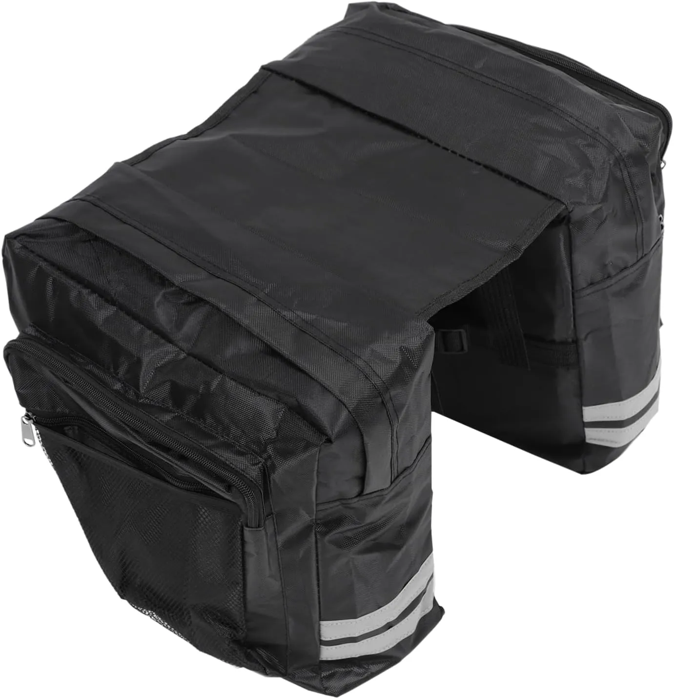 POPETPOP Bike Cargo Rack Rear Bag Seat Double Bag Bike Grocery Rack Pouch Tool Storage
