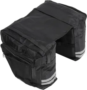 POPETPOP Bike Cargo Rack Rear Bag Seat Double Bag Bike Grocery Rack Pouch Tool Storage