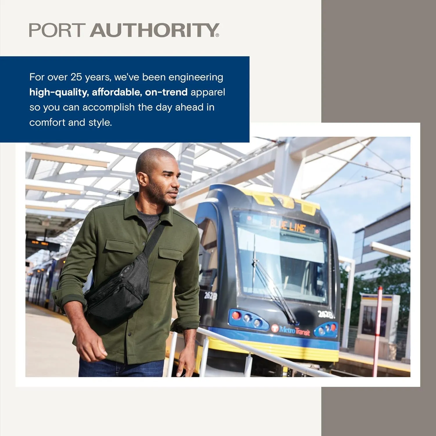 Port Authority Cotton Canvas Sling Bag