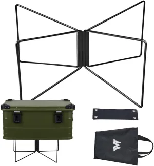 Portable Cooler Stand - Folding Frame for Cooler - Luggage Rack Lightweight Storage Box Holder for Camping Hiking BBQ Cooking Picnic Outdoor