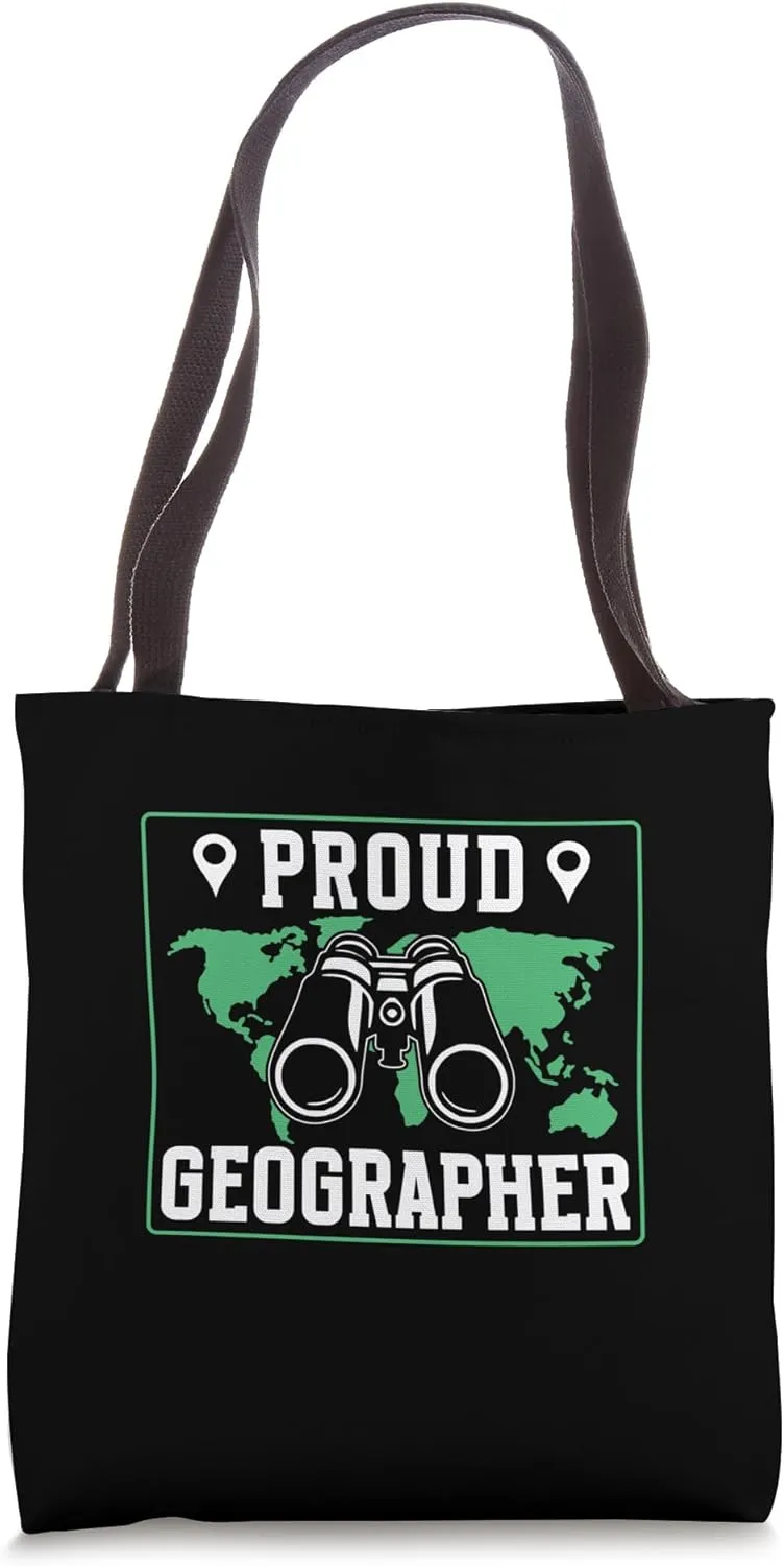 Proud Geographer Student Geographic Job Geography Tote Bag