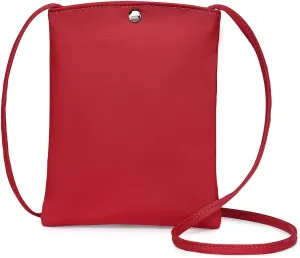 Pure Nylon Mobile Phone Bag Mini Cloth Bag ins Style Japanese Simple and Versatile Messenger Small Square Bag