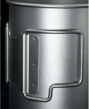 Pure Titanium Mug Outdoor Folding Portable Titanium Alloy Mug(500ML A)