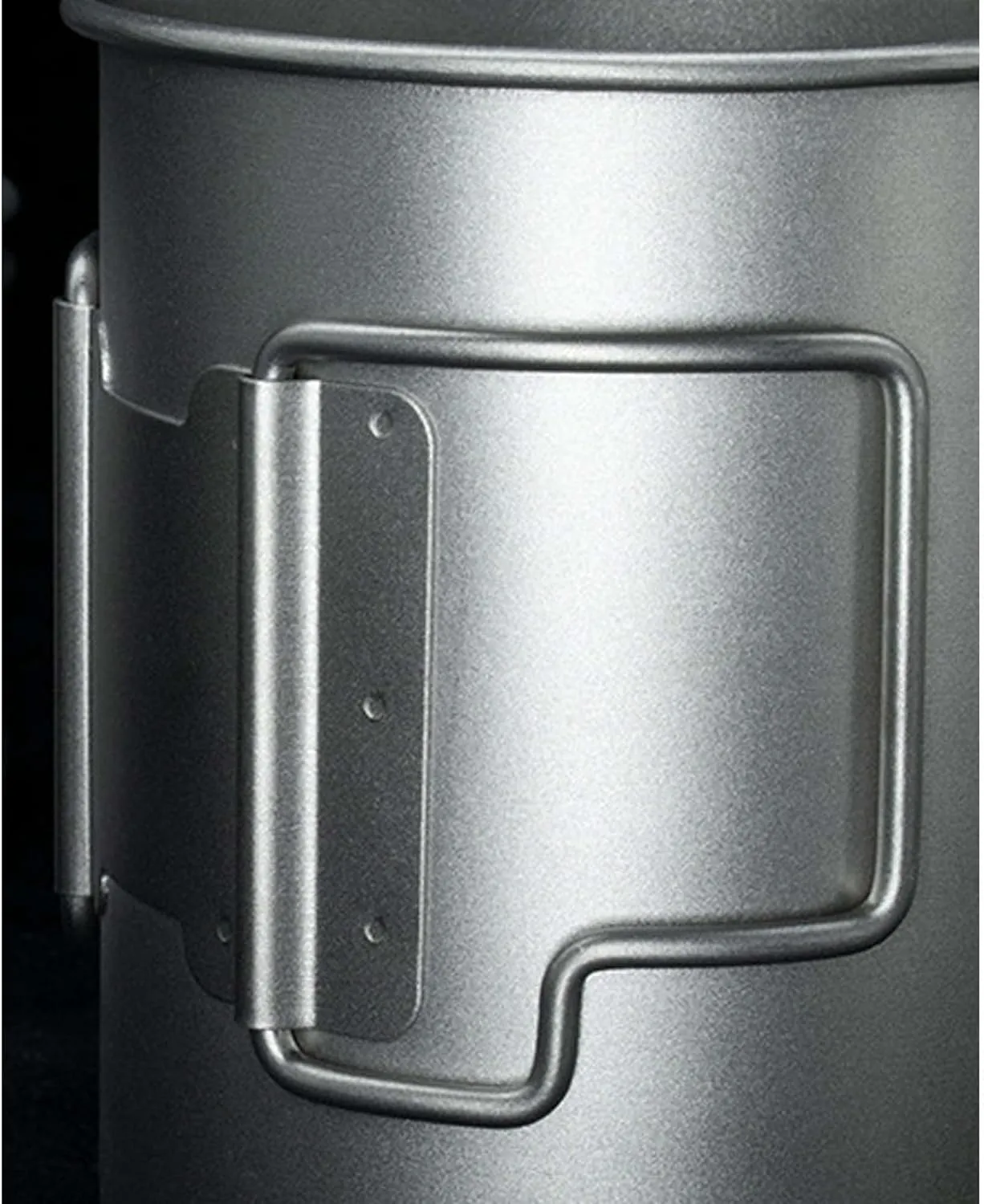 Pure Titanium Mug Outdoor Folding Portable Titanium Alloy Mug(500ML A)