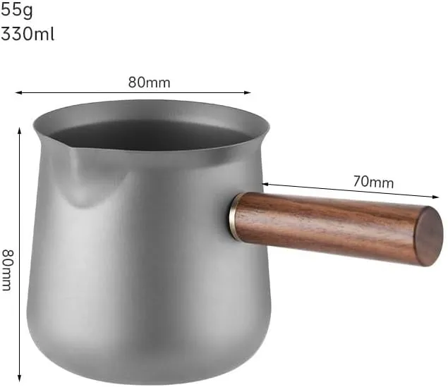 Pure Titanium Tea Set, Portable Tea Dispenser And Tea Drain Suitable For Outdoor Or Home Use(A)