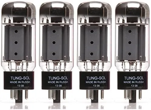 Quad of Tung-Sol 7581A New Production Power Vacuum Tube