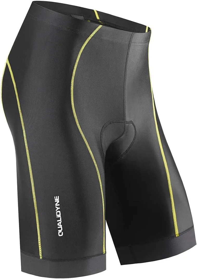 Qualidyne Men's Cycling Bike Shorts 3D Padded Biking Pants Cycle Shorts