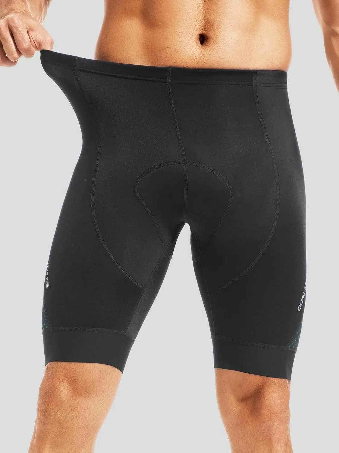 Qualidyne Men's Cycling Bike Shorts 3D Padded Biking Pants Cycle Shorts