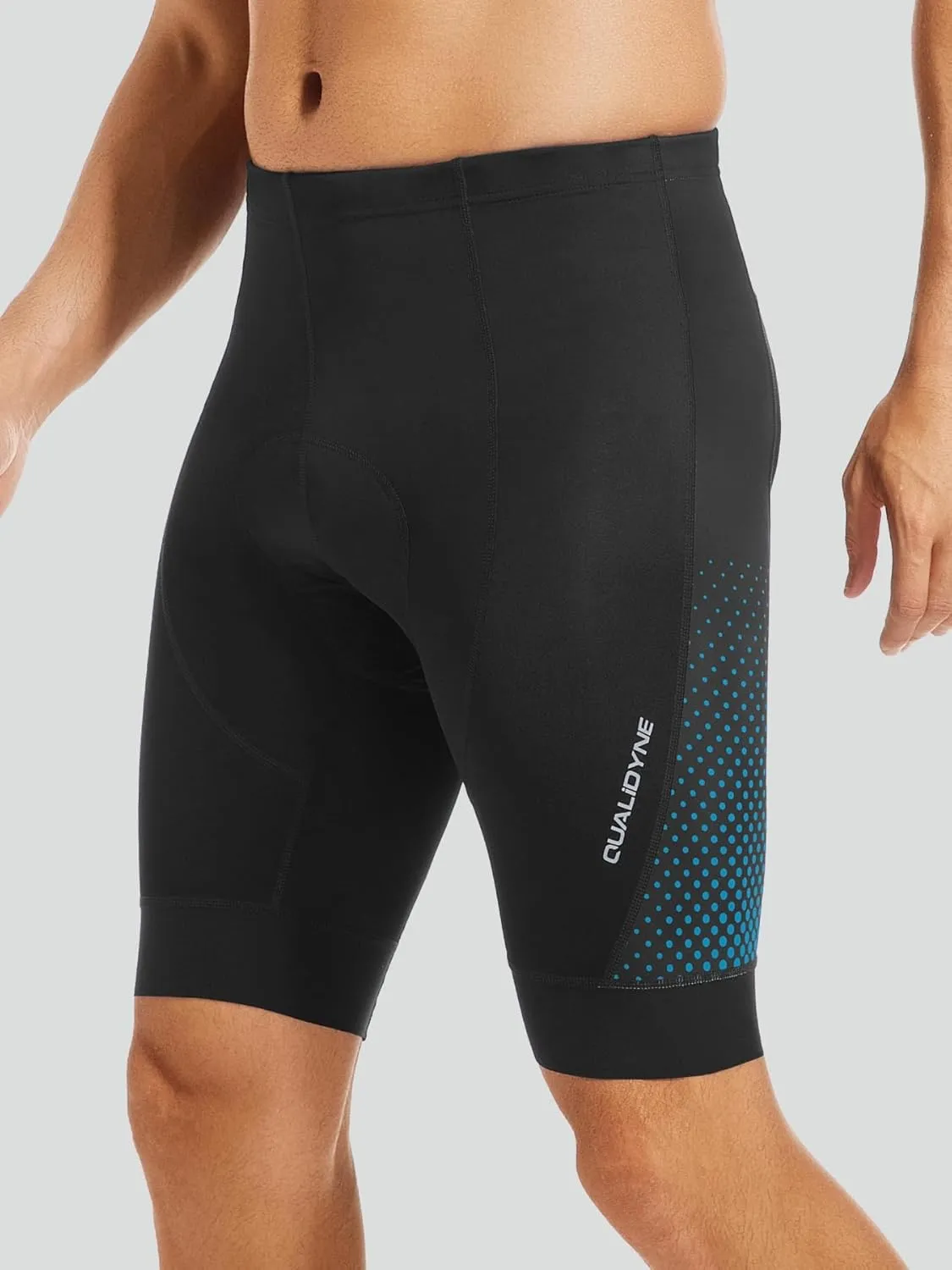 Qualidyne Men's Cycling Bike Shorts 3D Padded Biking Pants Cycle Shorts