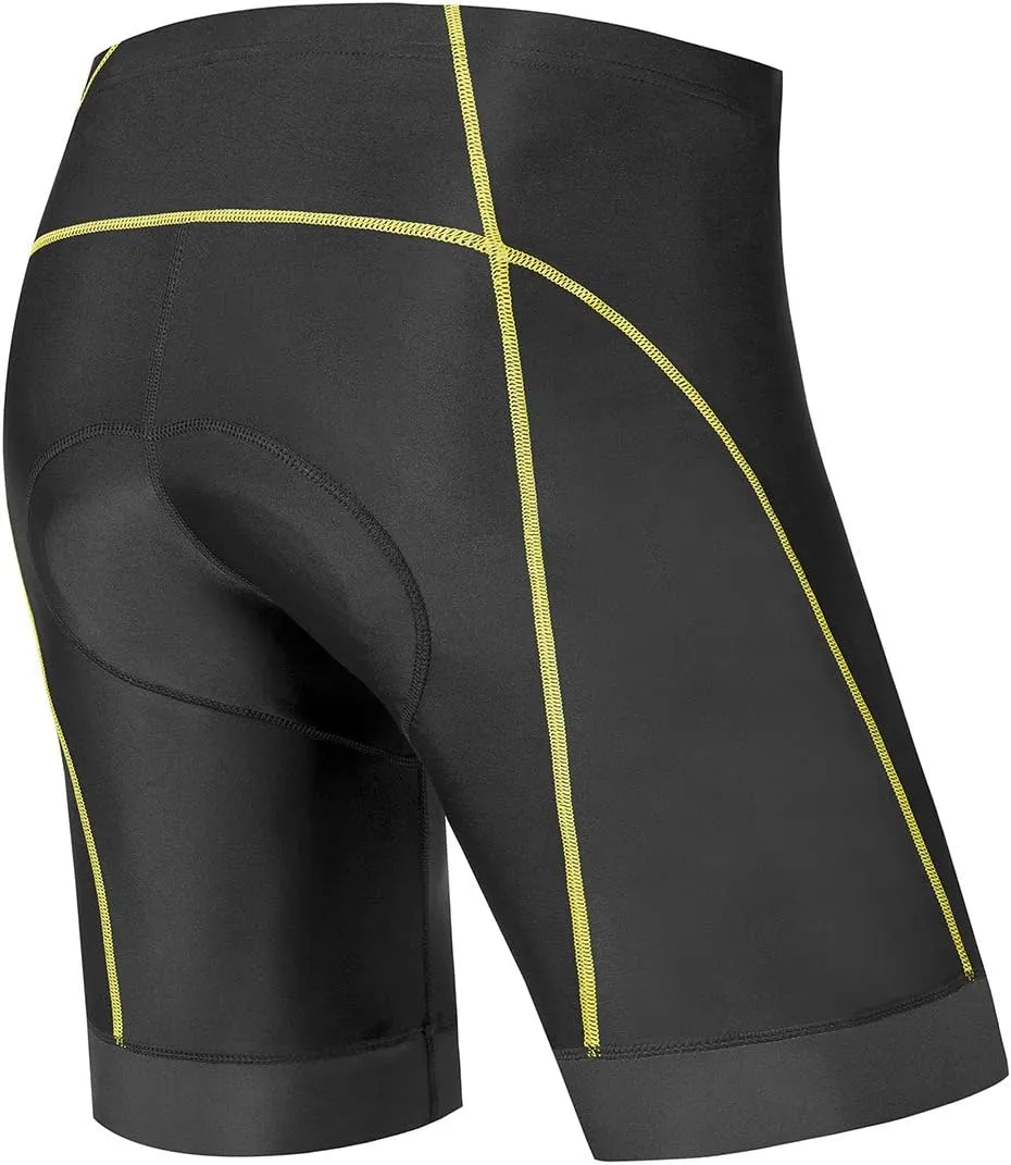 Qualidyne Men's Cycling Bike Shorts 3D Padded Biking Pants Cycle Shorts