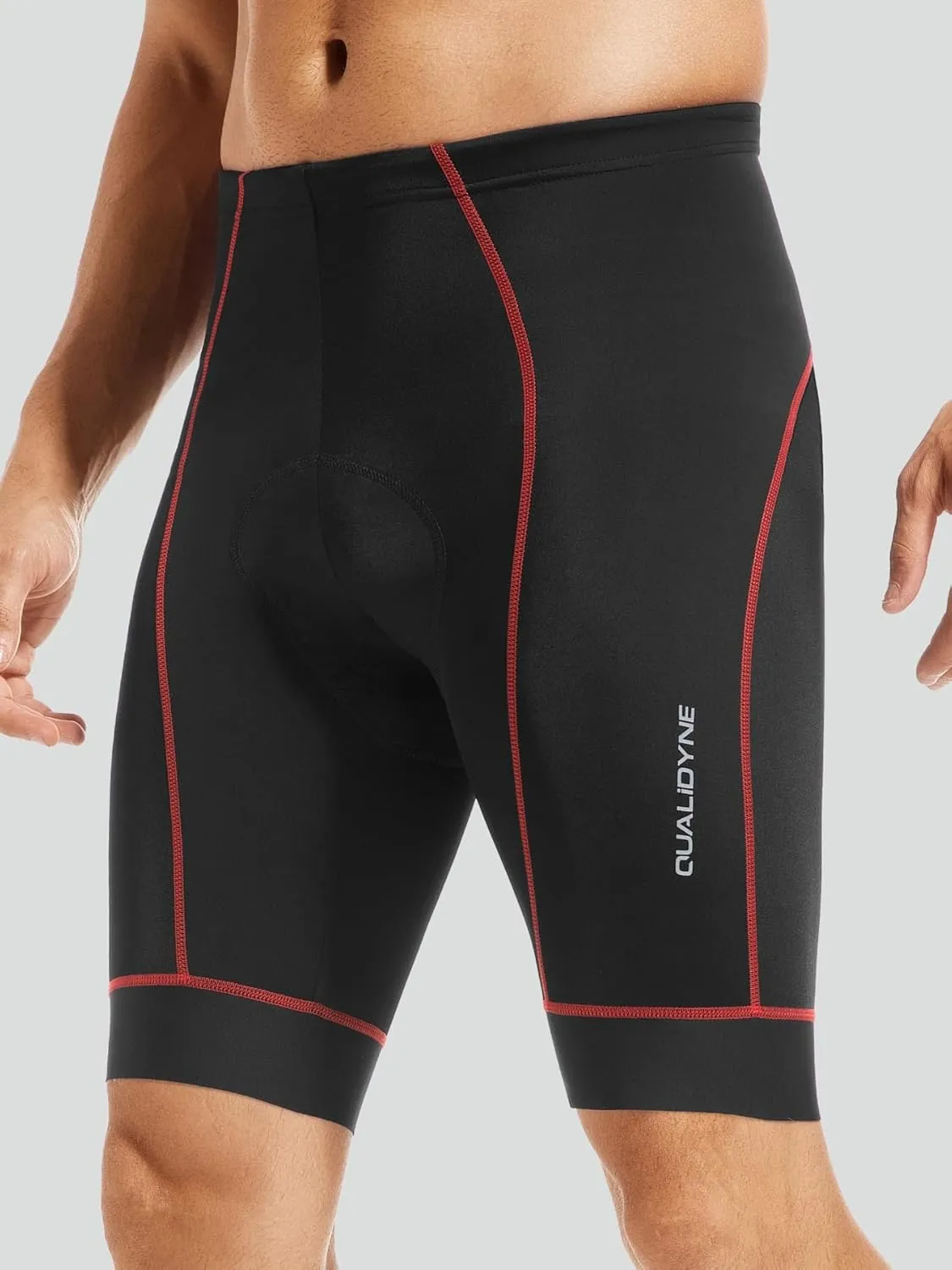 Qualidyne Men's Cycling Bike Shorts 3D Padded Biking Pants Cycle Shorts