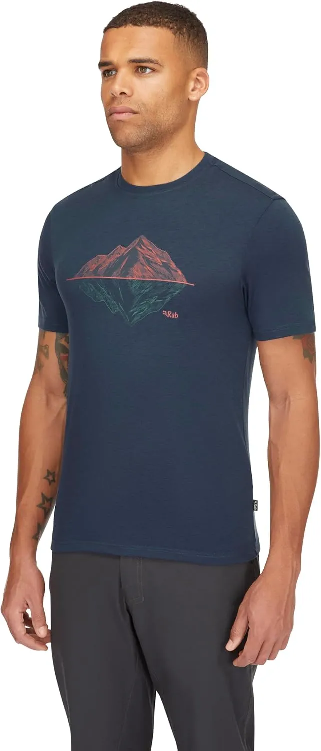 Rab Crimp Reflection Tee - Quick-Drying Comfortable Graphic T-Shirt for Hiking, Climbing, & Casual Use