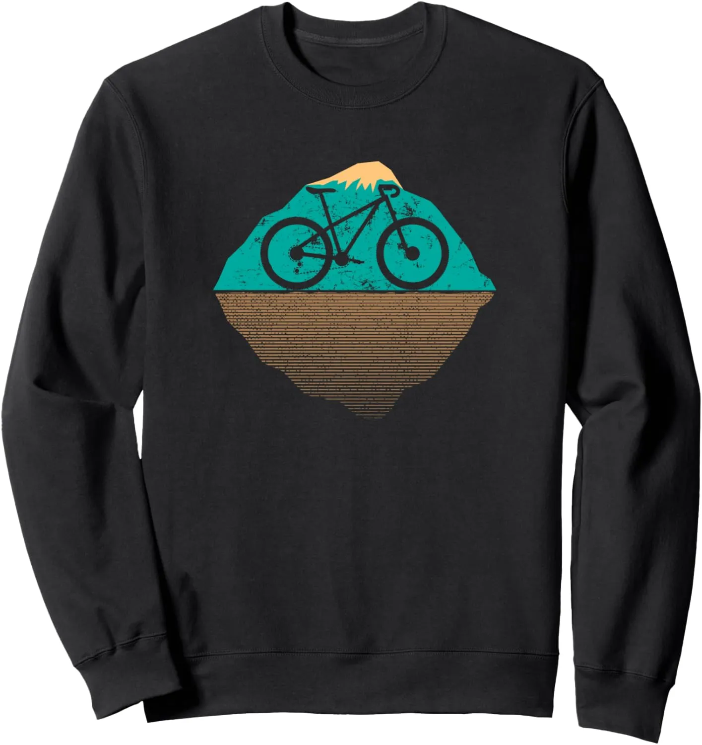 Racing Bike With Summit Silhouette For Cyclist - Bicycle Sweatshirt