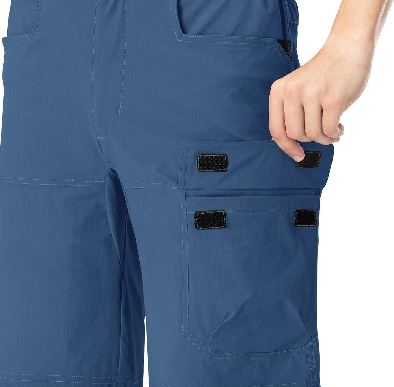 Rdruko Men's Golf Shorts Stretch 9" Quick Dry Lightweight Cargo Hiking Work Outdoor Casual Shorts 5 Pockets