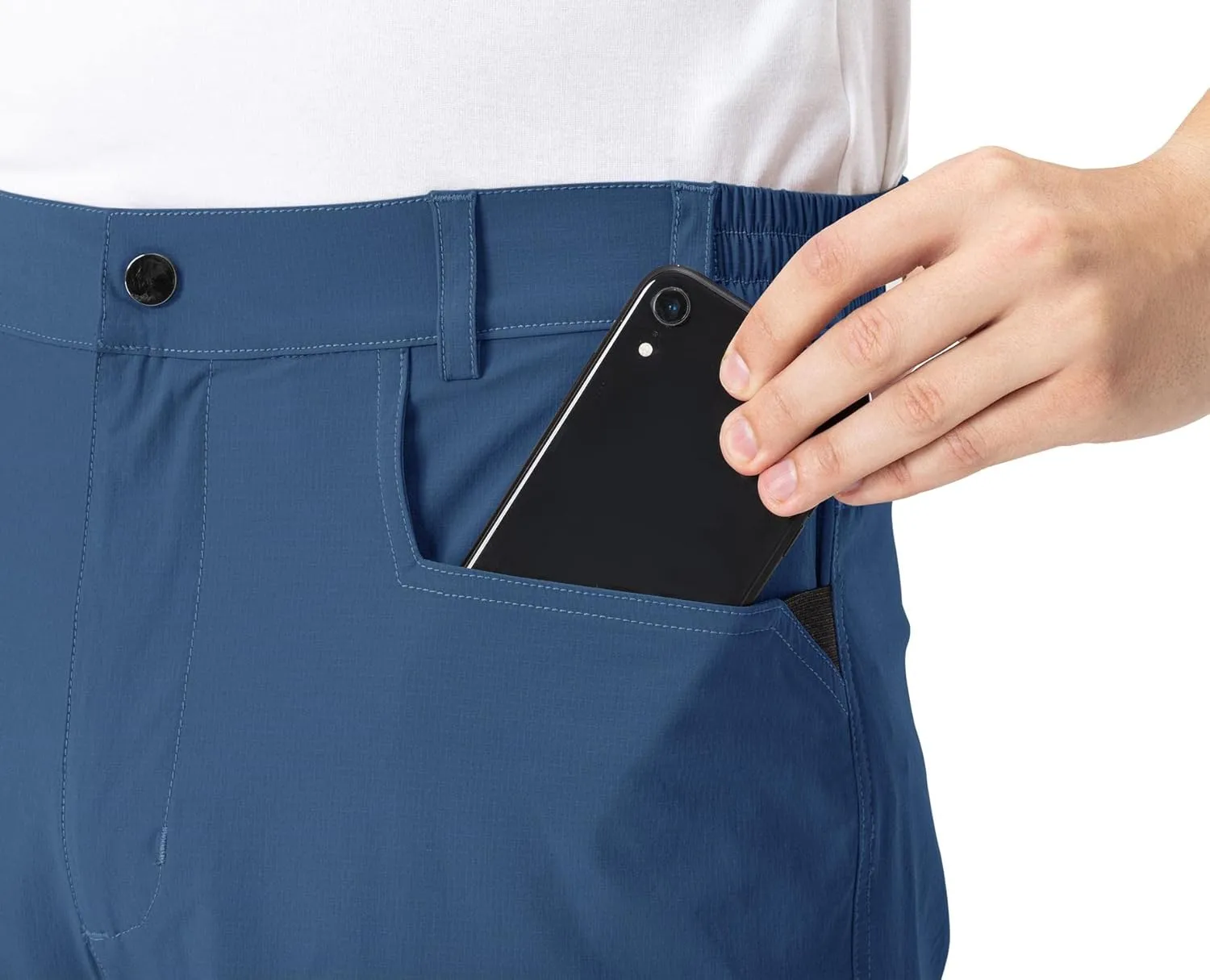 Rdruko Men's Golf Shorts Stretch 9" Quick Dry Lightweight Cargo Hiking Work Outdoor Casual Shorts 5 Pockets