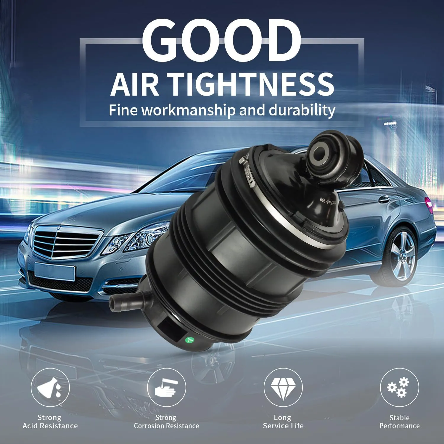 Rear Right Air Suspension Spring Bag 2113200825 Compatible with Mercedes-Benz W211 W219 2003-2011 2-MATIC E550/E55 AMG/E63 AMG/CLS500/CLS550/CLS63 AMG/CLS55 AMG 211320082580 (W211-Right)