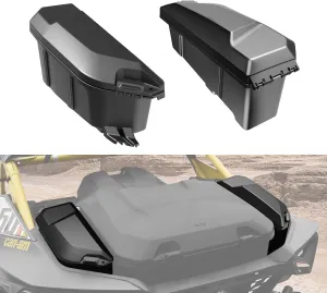 Rear Side Trunk Cargo Storage Boxes for 2024 Can-Am Maverick R, 13.5L Waterproof Side Bed Storage Tools Bin for Can Am Maverick R X XRS 2024  Accessories, Replace OEM #715007372 2PCS