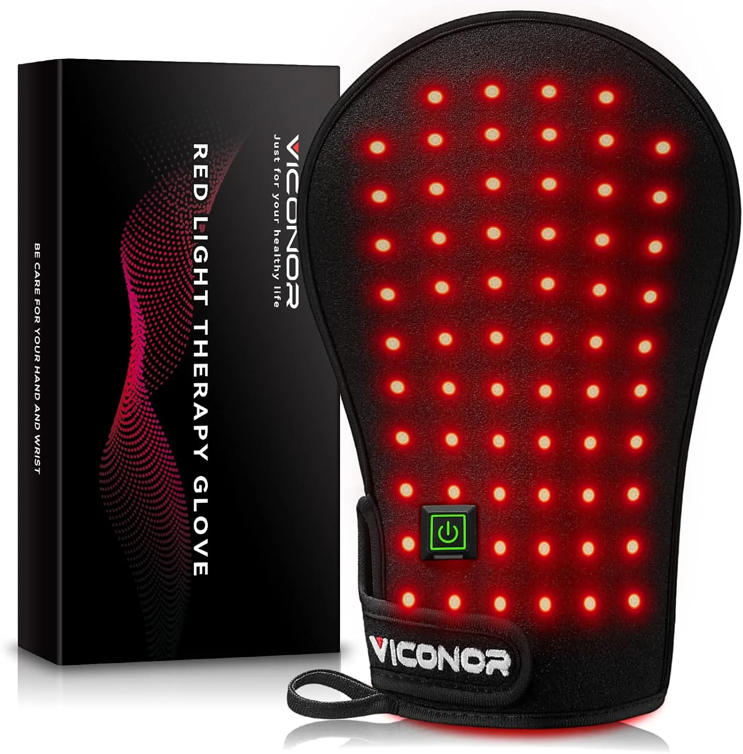 Red Light Therapy Device for Hands, Infrared-Light-Therapy-Gloves Finger Wrist, Led Near Infrared Light Skin Care, Carpal Tunnel(Pack of 1)