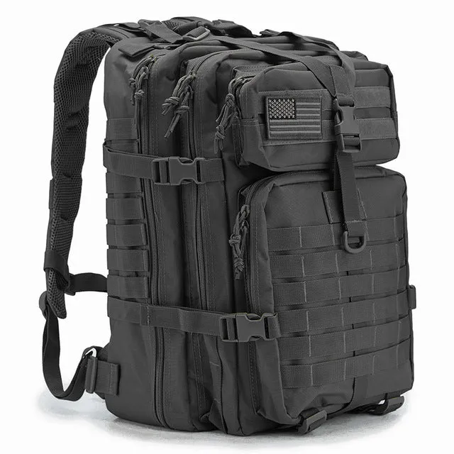 Refire Gear Outdoor Tactical Pack Backpack Large-Capacity Army Waterproof Bug Out Bag Hike Camping Hunting Fishing Trekking Bag