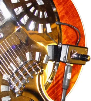 Resonator Guitar Pickup with Flexible Micro-Gooseneck by Myers Pickups