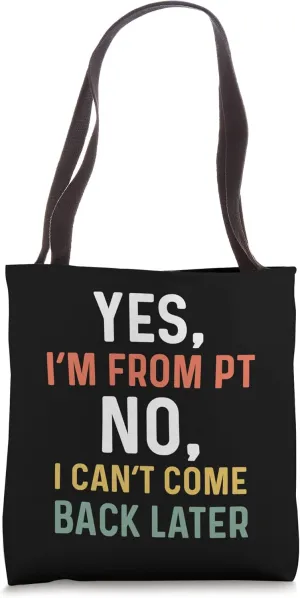Retro Acute Care Physical Therapy Inpatient Rehab Tech Funny Tote Bag