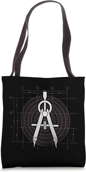Retro Graphic Architect Architectural Student Draftsman Tote Bag