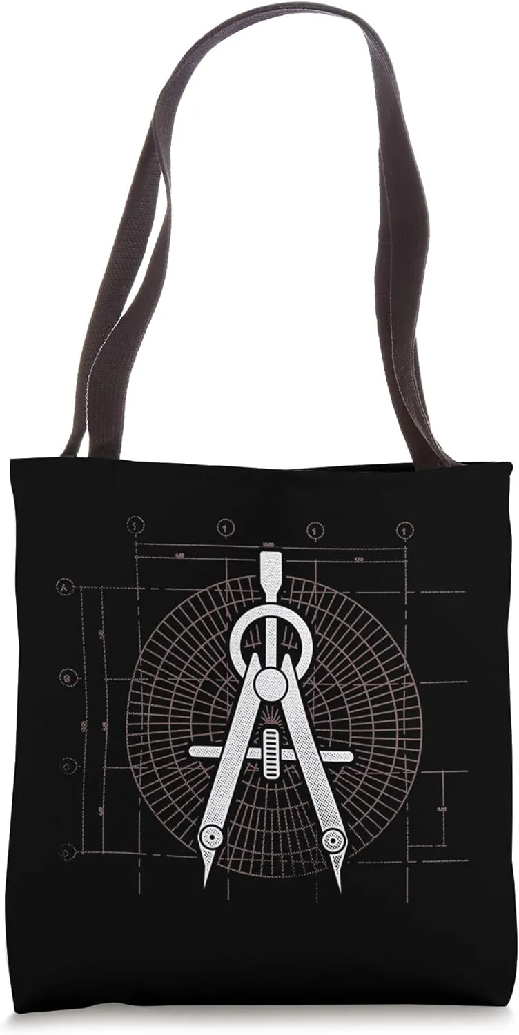 Retro Graphic Architect Architectural Student Draftsman Tote Bag