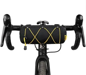 Rhinowalk Bike Handlebar Bag, Bicycle Front Bag Frame Storage Roll Bag Mountain Road Bikes Commuter Shoulder Bag Professional Cycling Accessories