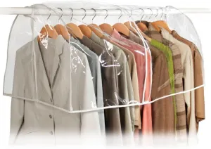Richards Homewares - Clear Vinyl Storage Closet Garment Cover, 36"x22"x18" (1-Pack)