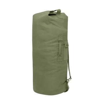 Rothco G.I. Style Canvas Double Strap Duffle Bag - Olive