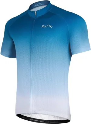 ROTTO Cycling Jersey Mens Bike Shirt Short Sleeve Gradient Color Series