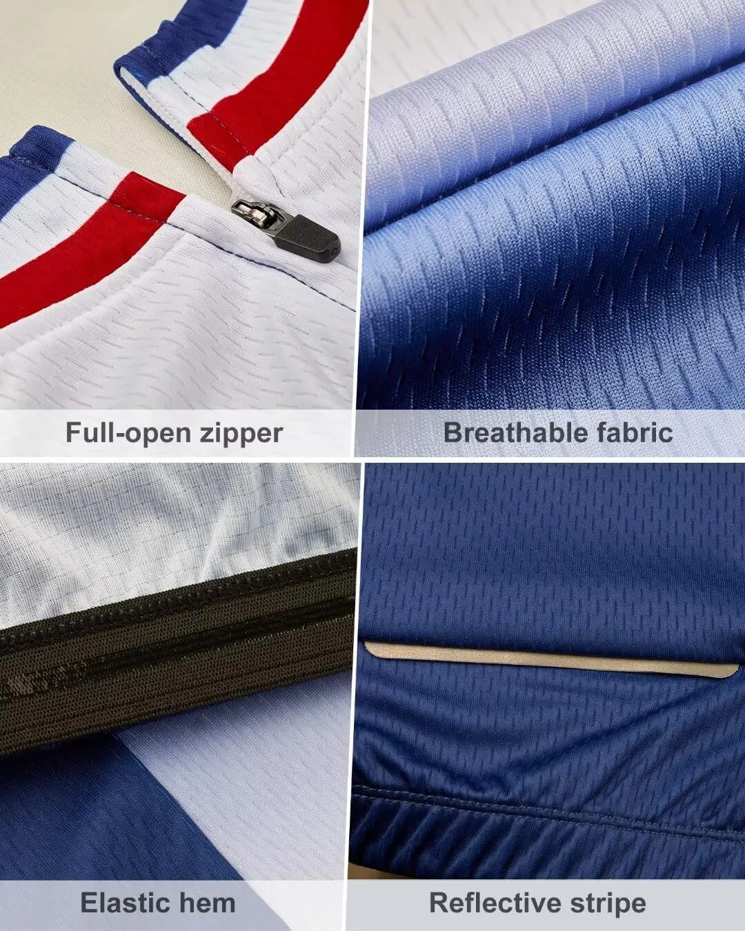 ROTTO Cycling Jersey Mens Bike Shirt Short Sleeve Gradient Color Series