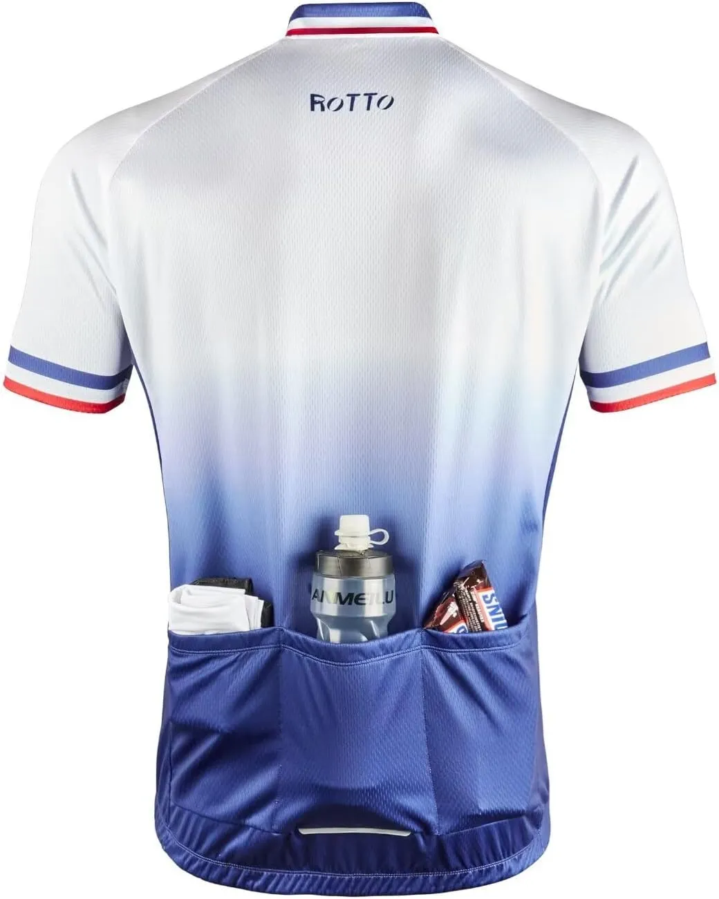 ROTTO Cycling Jersey Mens Bike Shirt Short Sleeve Gradient Color Series