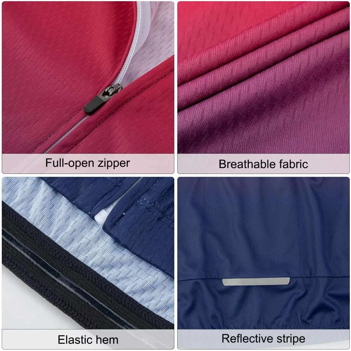 ROTTO Cycling Jersey Mens Bike Shirt Short Sleeve Gradient Color Series
