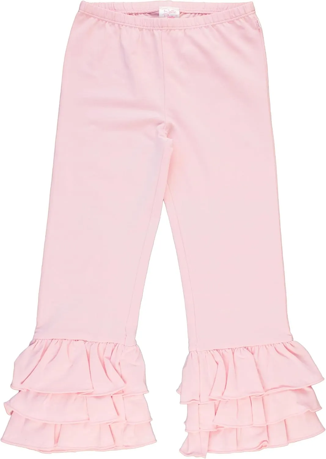 RuffleButts® Baby/Toddler Girls Stretchy Flare Pants w/Ruffles