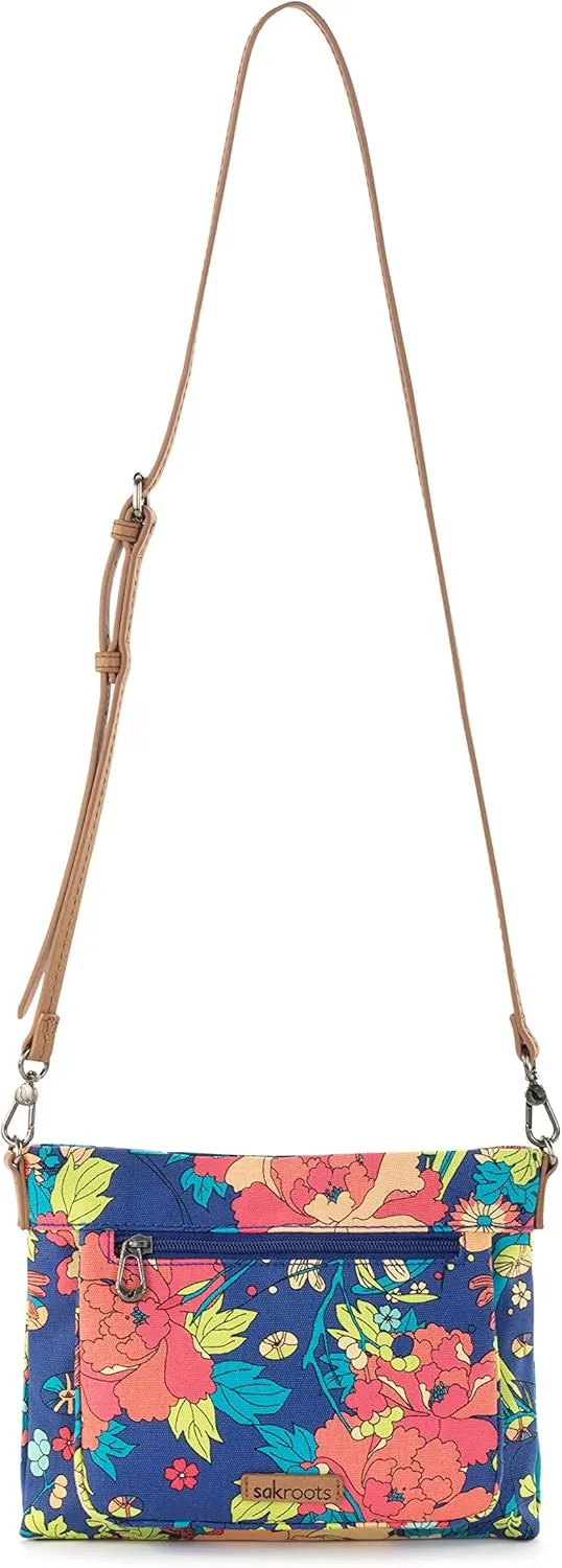 Sakroots Camden Small Crossbody in Cotton Uncoated Canvas