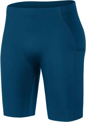 Santic Men's Bike Shorts 4D Padded UPF 50  Cycling Road Biking Mountain Bicycle Cycle Shorts with Pockets