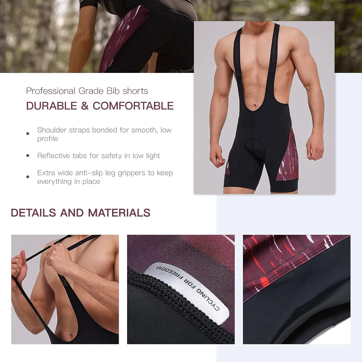 Santic Men's Cycling Jersey Set Bib Shorts 4D Padded Short Sleeve Outfits Set Quick-dry
