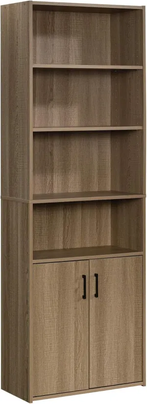 Sauder Beginnings Bookcase With Doors/ Book shelf, Summer Oak finish