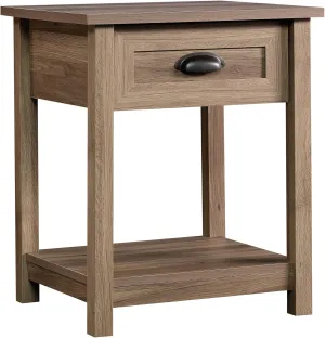 Sauder County Line Side Table/Night Stand, Salt Oak finish