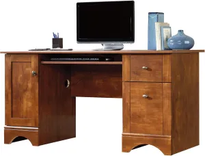 Sauder Miscellaneous Office Computer Desk, L: 59.45" x W: 23.47" x H: 29.02", Brushed Maple