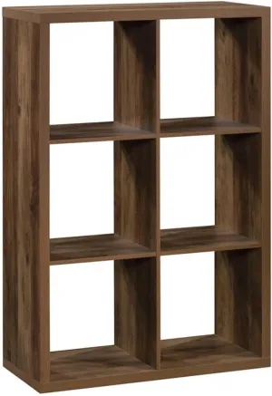 Sauder Miscellaneous Storage 6-Cube Organizer Storage Bookcase/Pantry cabinets, Rural Pine Finish