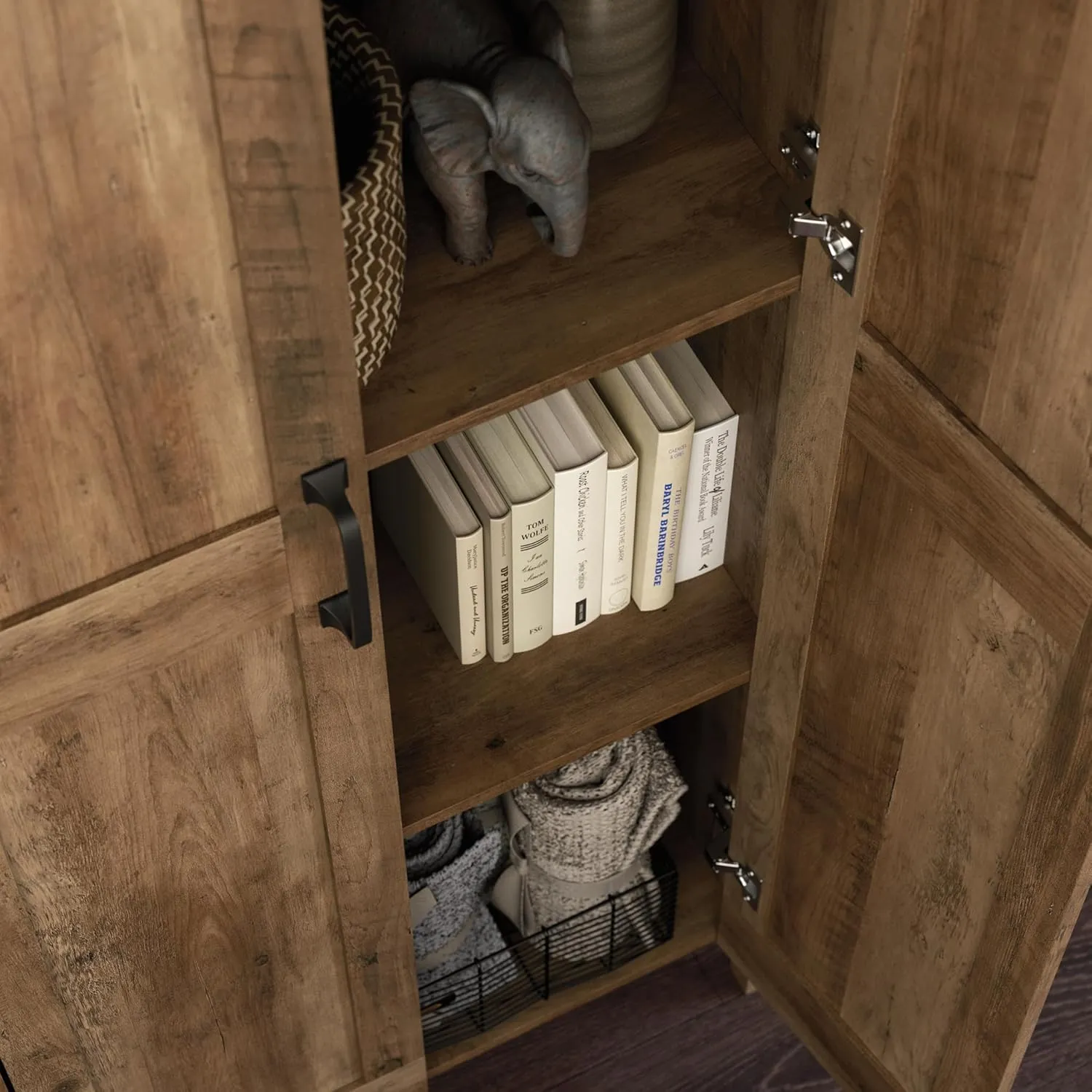 Sauder Miscellaneous Storage Cabinet, in a Rural Pine Finish
