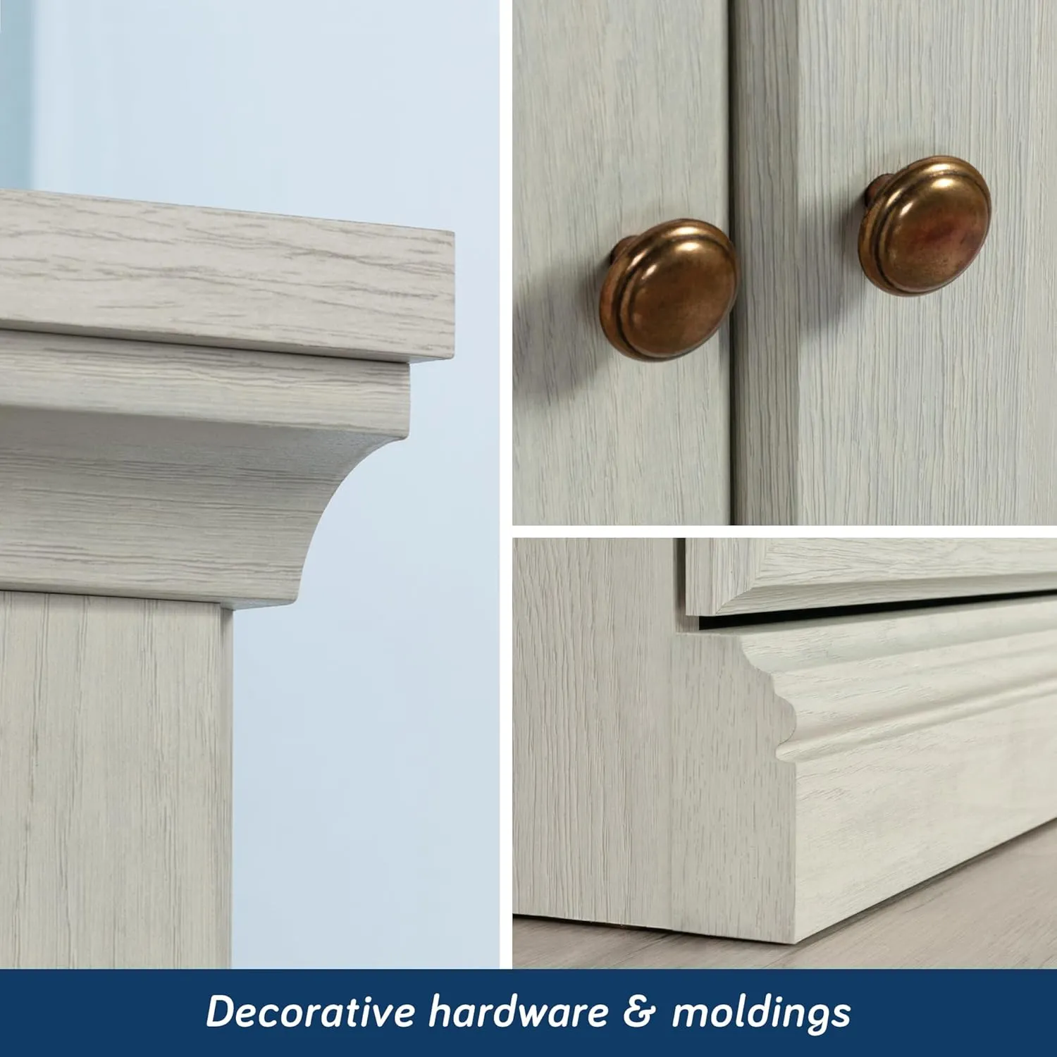 Sauder Miscellaneous Storage Library, Glacier Oak Finish