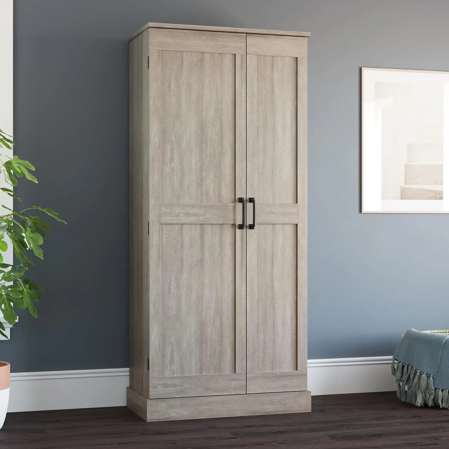Sauder Miscellaneous Storage Swing Out Door Storage Cabinet/Pantry cabinets, Spring Maple Finish